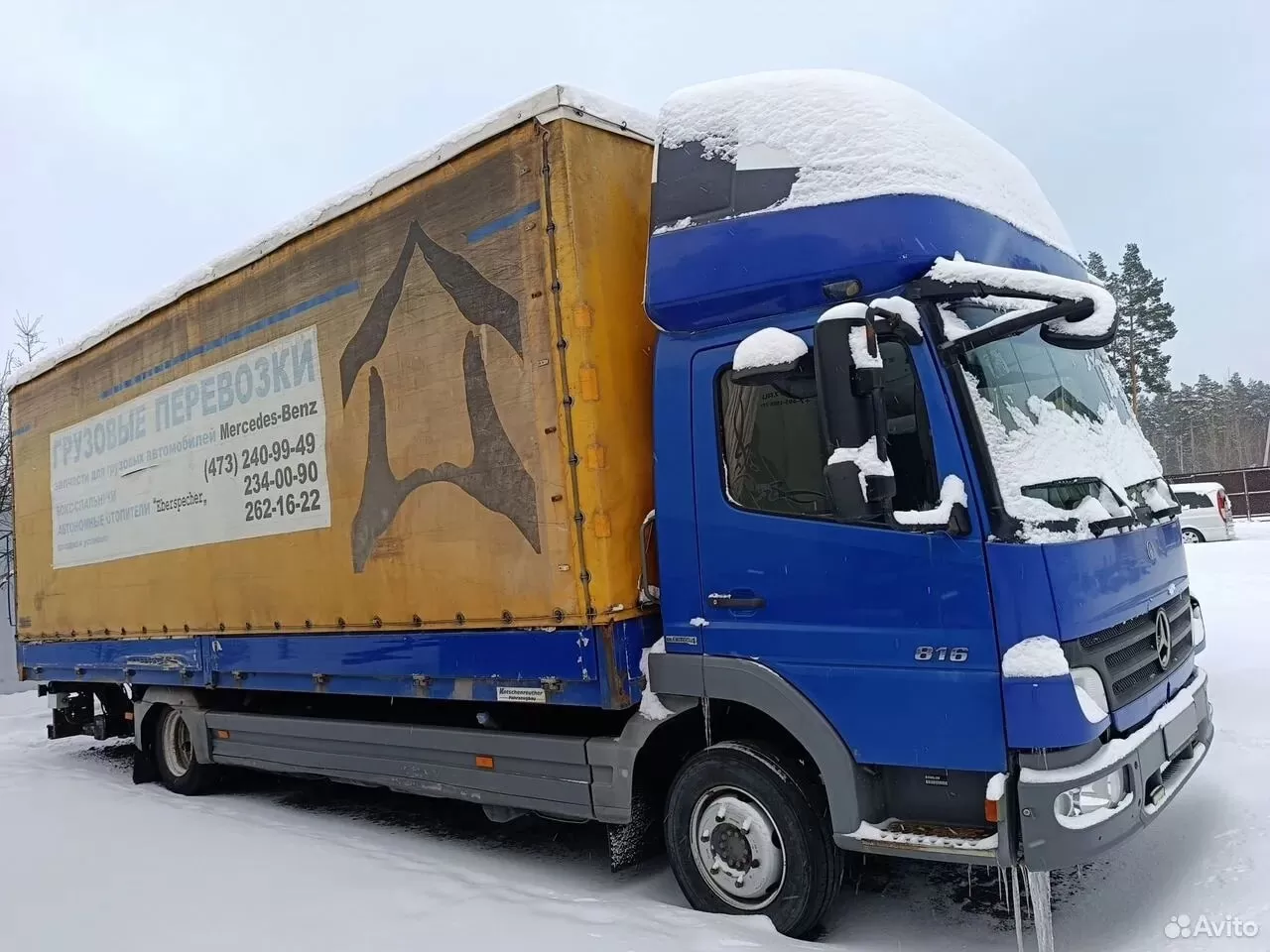 Тентованный грузовик 43 м³ Mercedes-Benz Atego 816, 2008