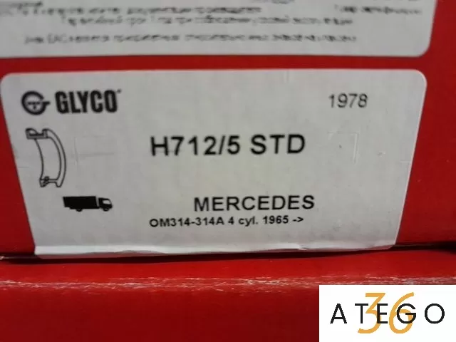 H712/5 025 Комплект вкладышей коренных OM314/OM364